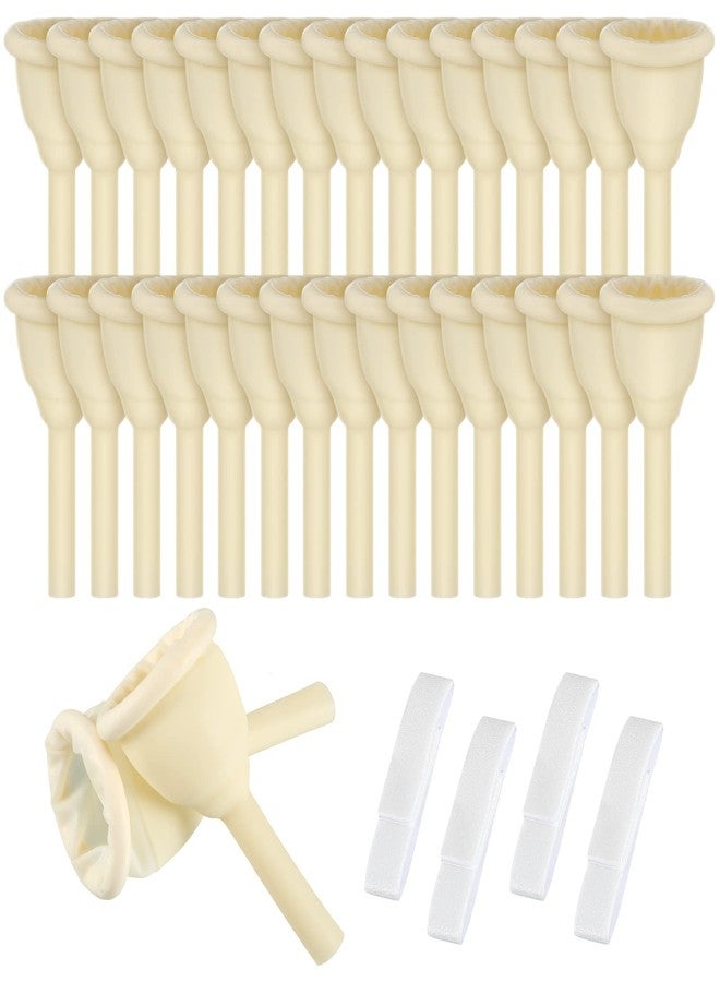 LEIFIDE 50 Pieces Urinal Bag Male External Catheter with Fixer Rubber External Catheter for Men and Incontinence People (35 mm) - Image 1